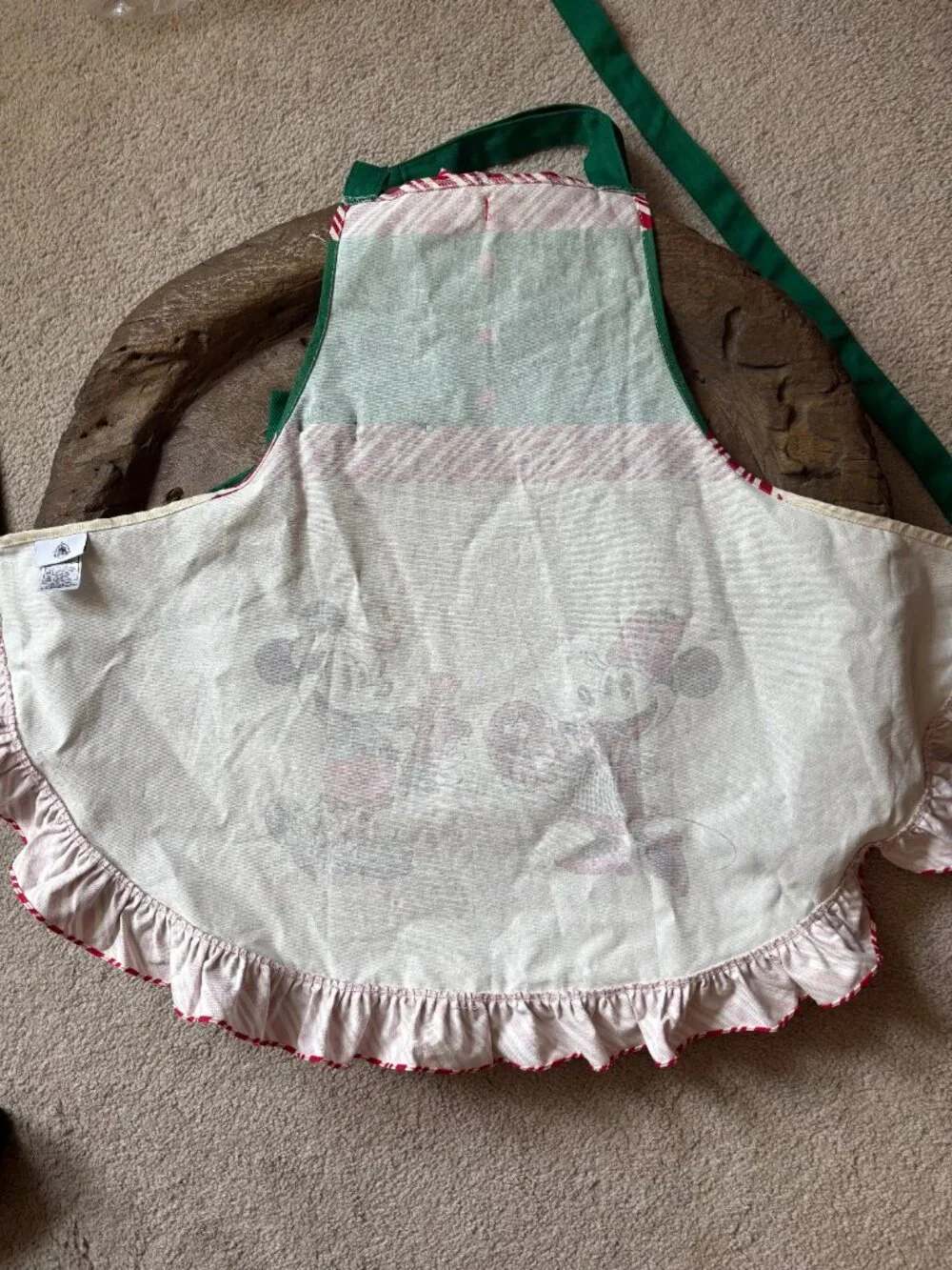 Disney Christmas Mickey Minnie adult size cotton apron xmas cookies baking